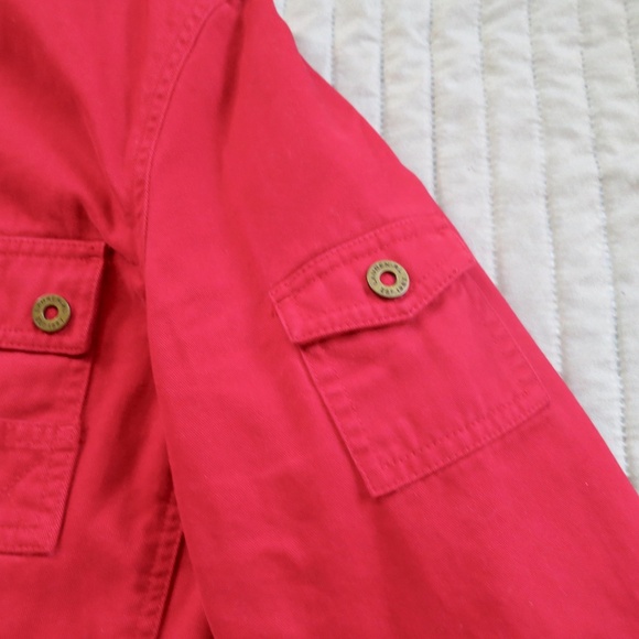 Vintage Ralph Lauren Naval Supply Company Red Canvas Military Utility Jacket - Picture 5 of 11